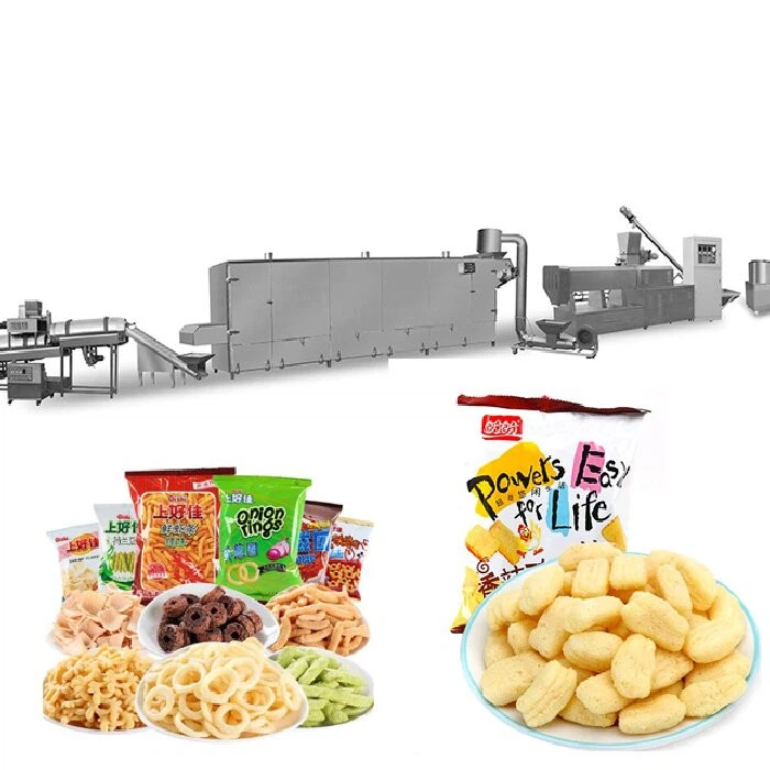 Extruding Corn Puff Snack Processing Line